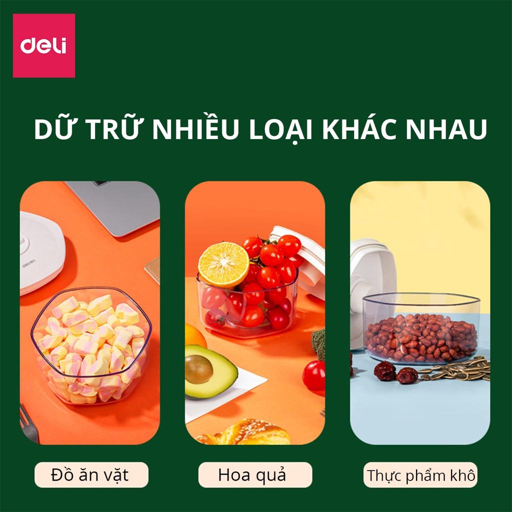 Hộp Hút Chân Không Kín Khí Bảo Quản Thực Phẩm Deli Nhựa Nguyên Sinh SAN Trong Suốt, Không Rò Rỉ, Giữ Thực Phẩm Luôn Tươi An Toàn - 14894 14895 14896