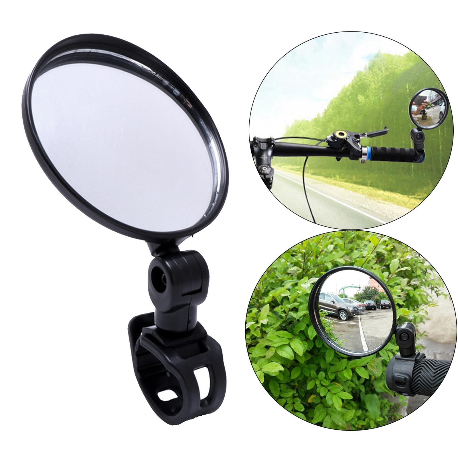 Black 15mm-35mm Rear View Mirror HandleBar End for Electric Bike