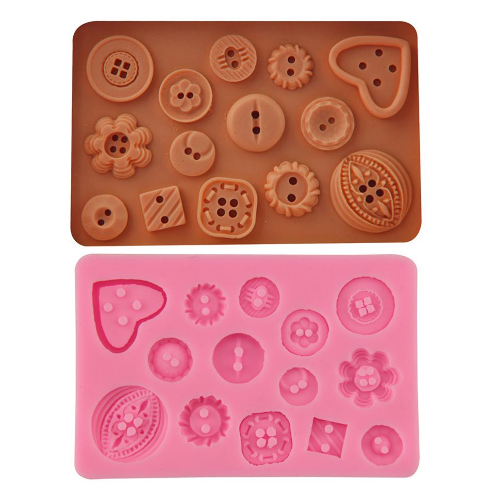 1 Set Floral Button Silicone DIY Jewelry Mold Resin Mould Baking Shape Mould