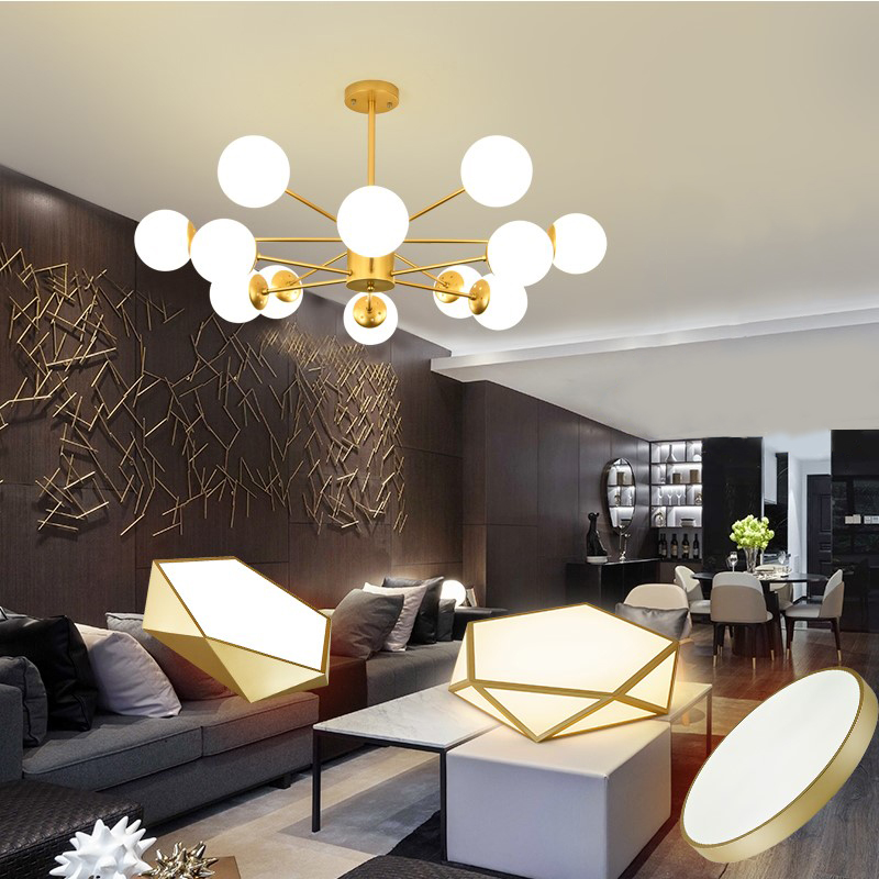 Đèn chùm ROYRAS cao cấp loại 12 bóng rang trí nhà cửa hiện đại, sang trọng - Kèm bóng LED chuyên dụng.