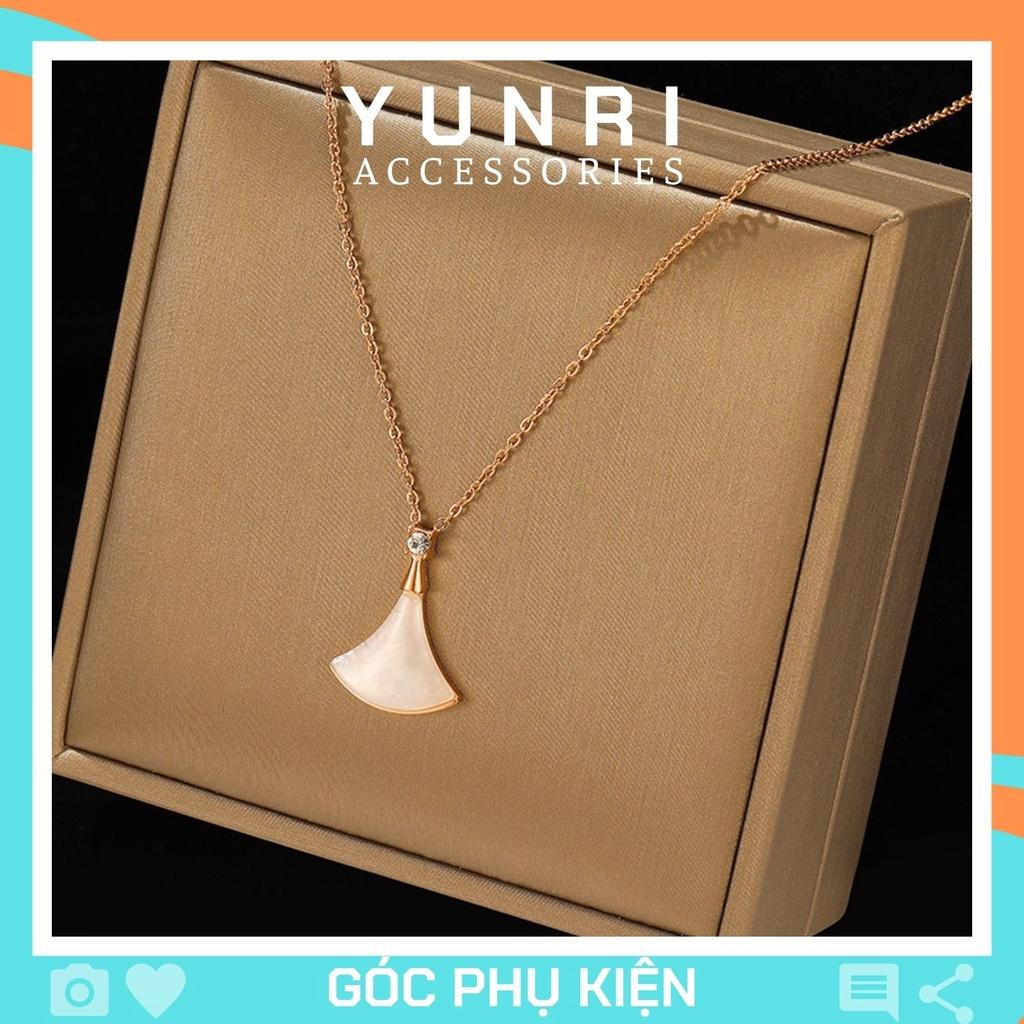 Dây chuyền nữ mảnh ngọc tam giác thiết kế thanh lịch sang trọng YUNRI ACCESSORIES M107002