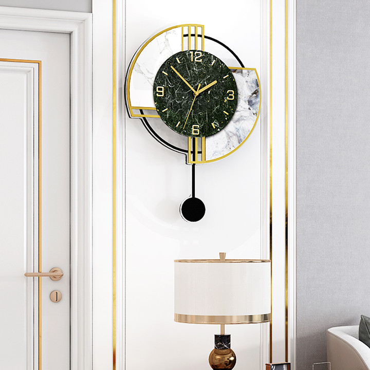 Đồng hồ quả lắc vân đá xanh DH-105 Màu ngẫu nhiên