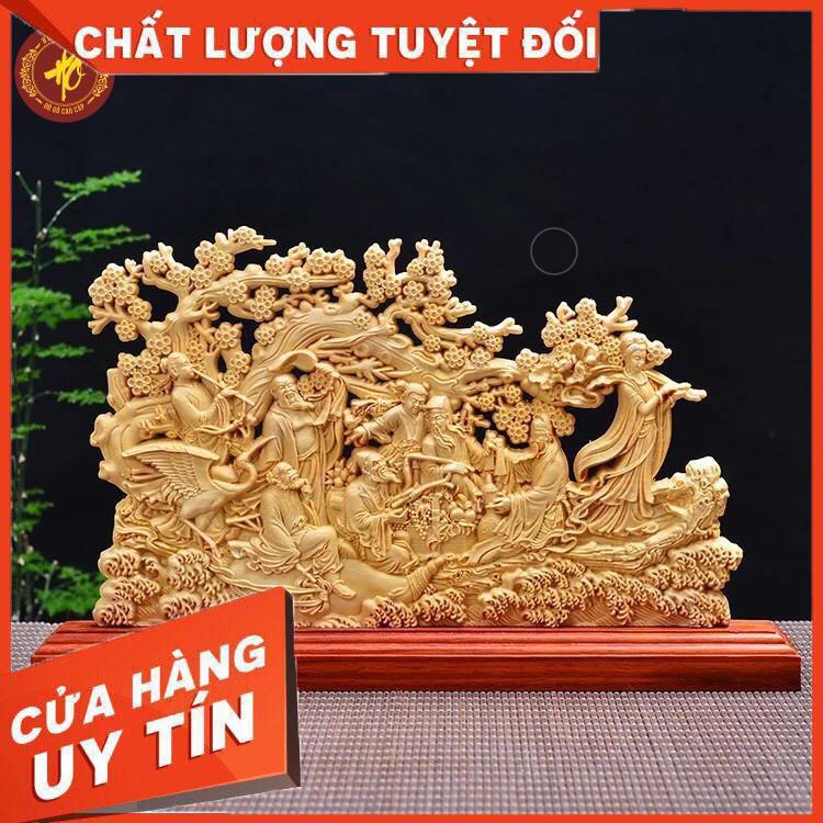 Bát Tiên Quá Hải - Tượng Gỗ Hoàng Dương