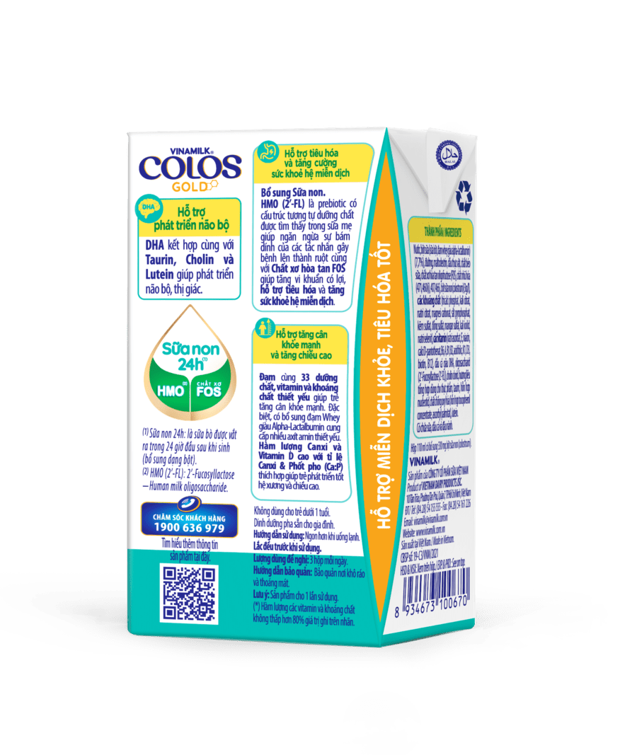 Thùng 48 hộp Sữa Uống Dinh Dưỡng Vinamilk ColosGold 110ml