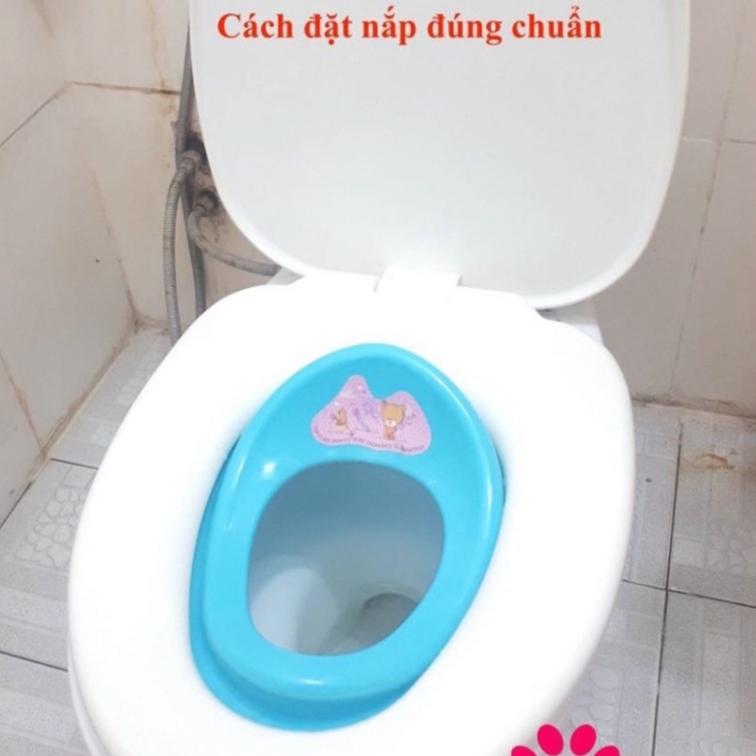 Bệ thu nhỏ bồn cầu cho bé , thu nhỏ bồn cầu cho bé đi vệ sinh thoải mái Việt Nhật - Hàng chính hãng