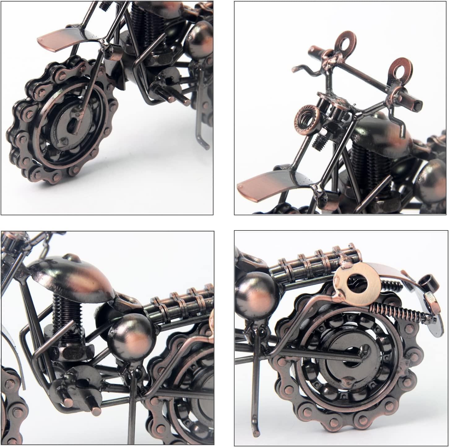 Mô hình xe máy bằng sắt thủ công cổ điển với Chainwheel như tác phẩm điêu khắc nghệ thuật sưu tập dành cho những người yêu thích xe máy
