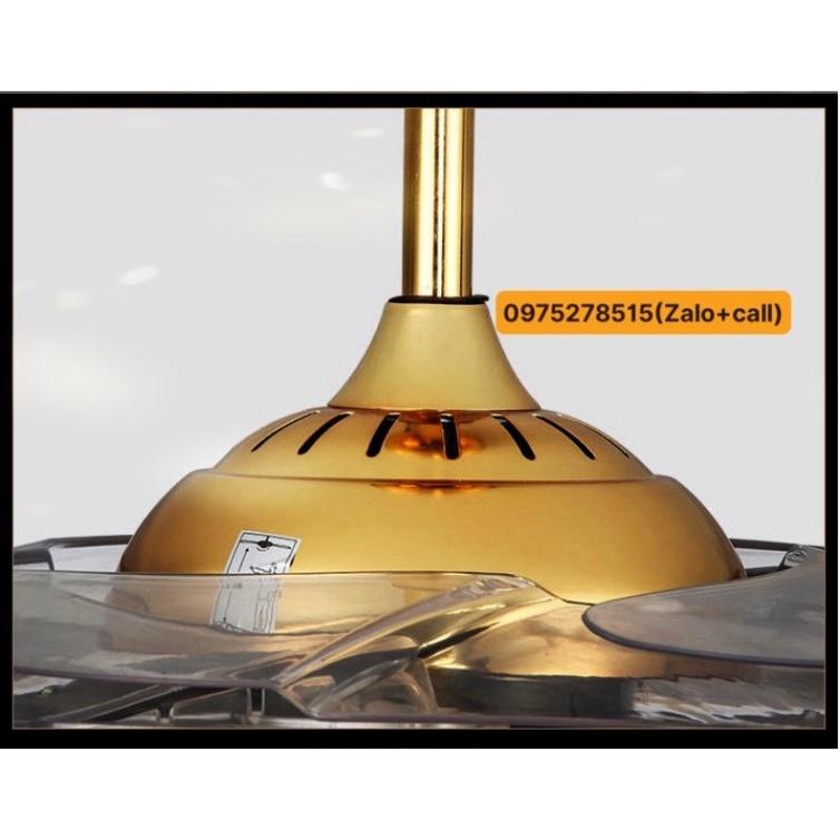 Quạt Trần nguyên nhân Công Xuất 90W tiết kiệm ngân sách Điện, Có Đèn LED, Có Điều Từ Xa,Tặng Móc cao su thiên nhiên treo
