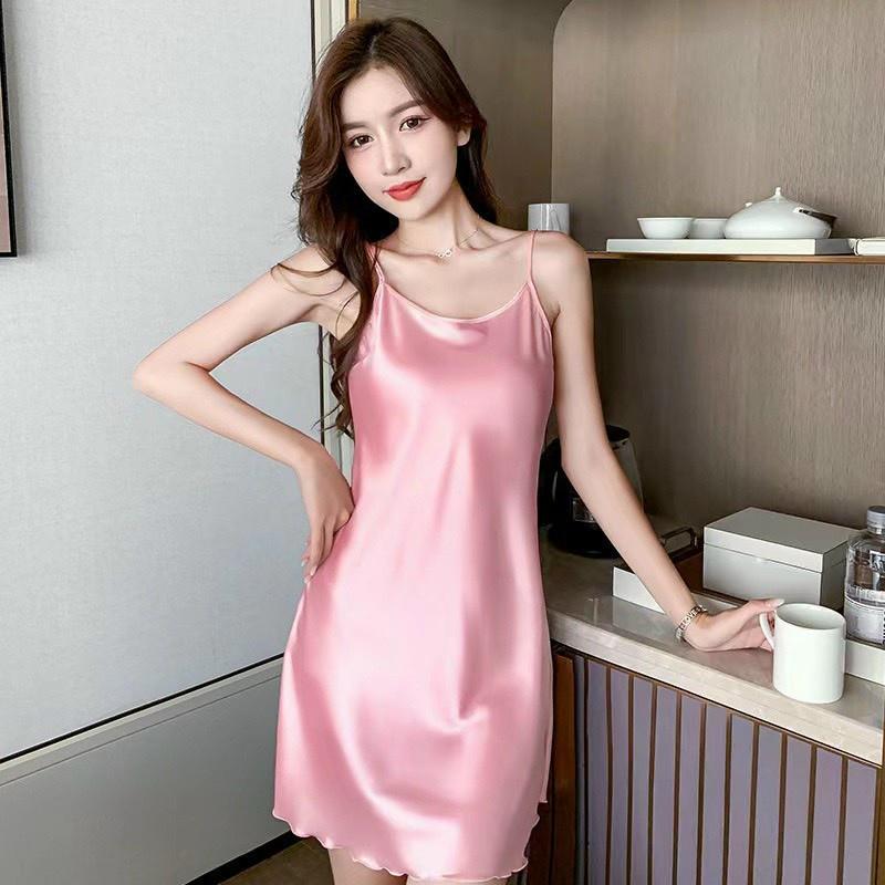 Đầm Maxi Hở Lưng Luồng Đan Váy Cổ Yếm Nữ Suông Dài Thiết Kế Đi Biển Xinh Chất Vải Voan Dự Tiệc Cưới Sang Trọng G5