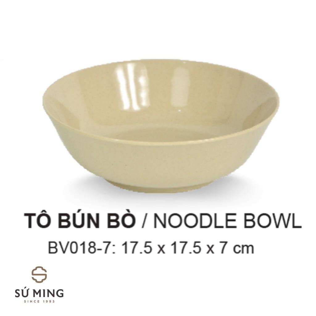 Bát Ăn Mì, Phở, Bún Nâu Đá Nhựa Melamine Cao Cấp Dùng Trong Nhà Hàng, Quán Ăn