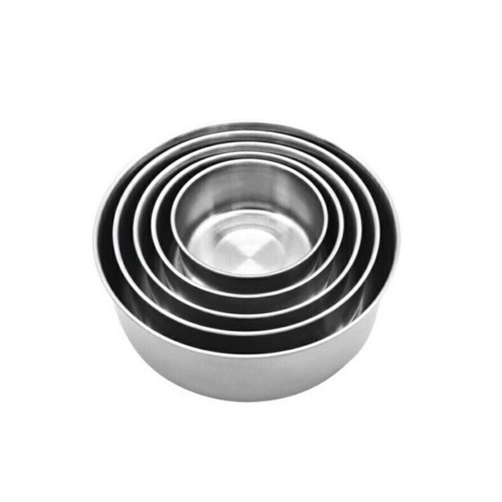 Bộ 5 Bát Inox Cao Cấp Nhiều Kích Thước Có Lắp Đậy Thức Ăn Siêu Tiện Dụng