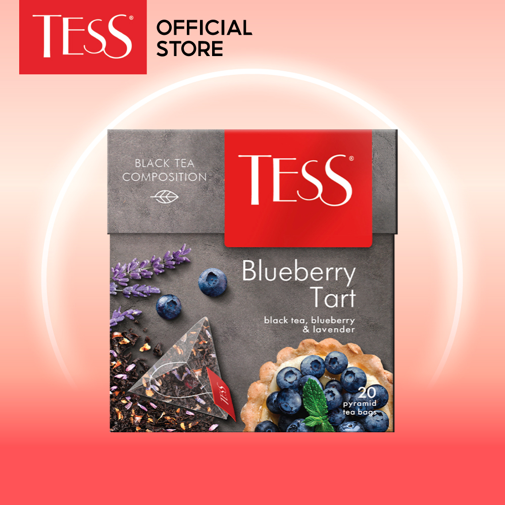 Trà đen Tess Blueberry Tart vị hoa oải hương và việt quất 20 gói/hộp