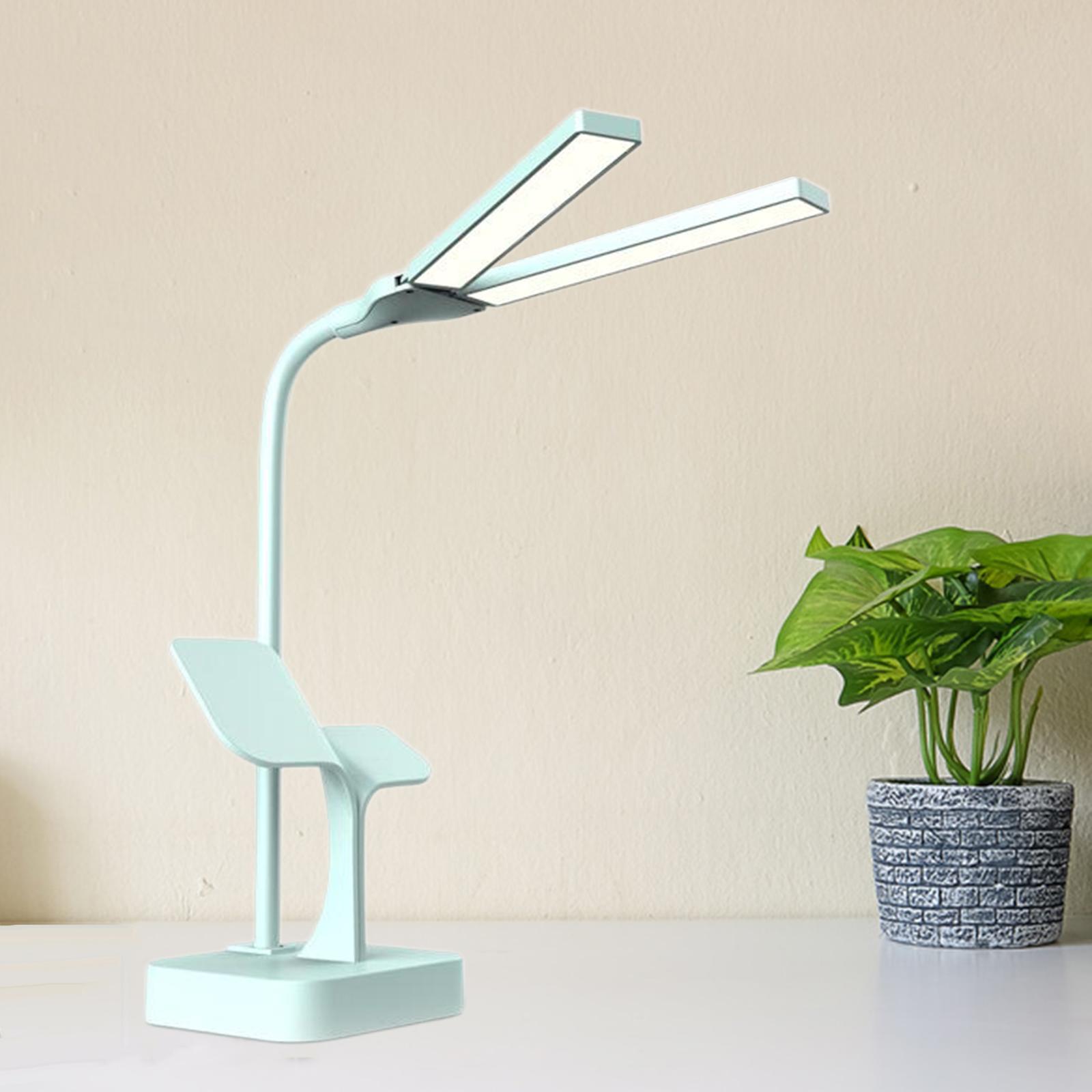 LED Desk Reading Lamp  Touch Control 3 Colors Dimmable USB