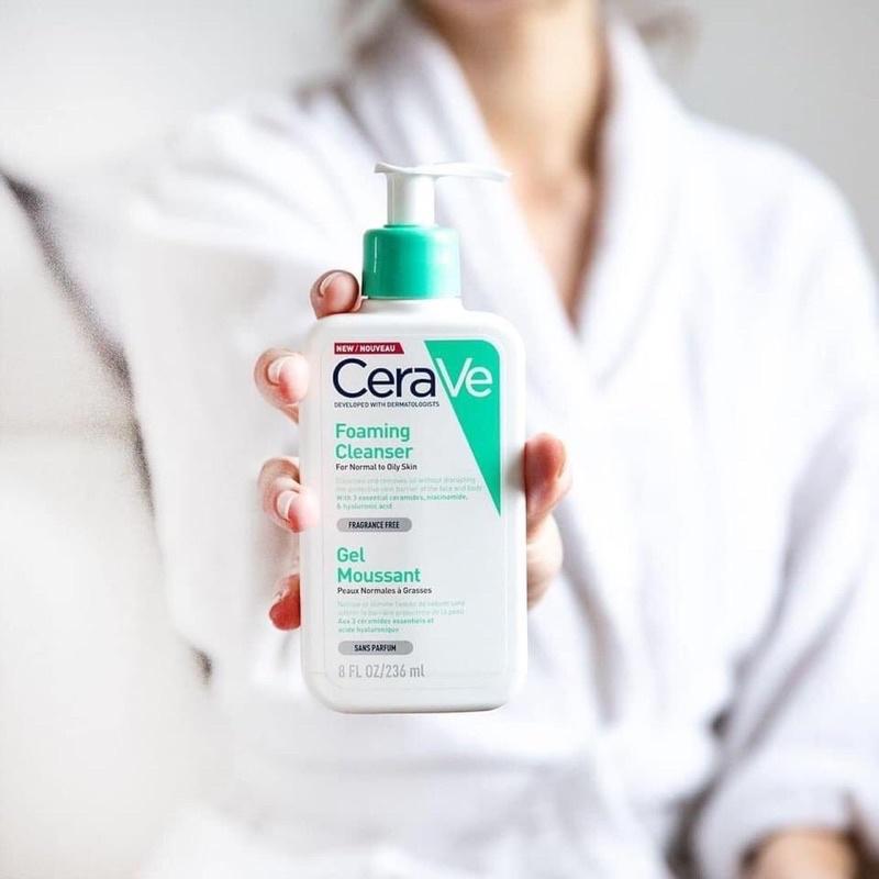 Sữa Rửa Mặt Cho Da Dầu Cerave Foaming Facial Cleanser For Normal To Oily Skin 476ml - Hee's Beauty