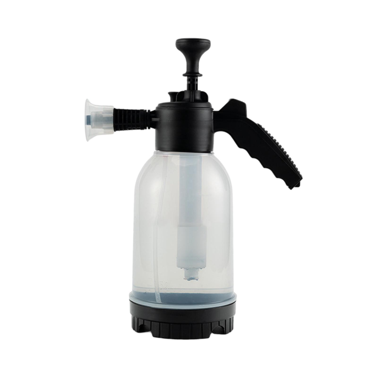 Spray Kettle Manual Foaming Sprayer 60° Spray Range Soap Sprayer Bottle Wind Hand 2L Pressure Foam Sprayer for Home Cleaning