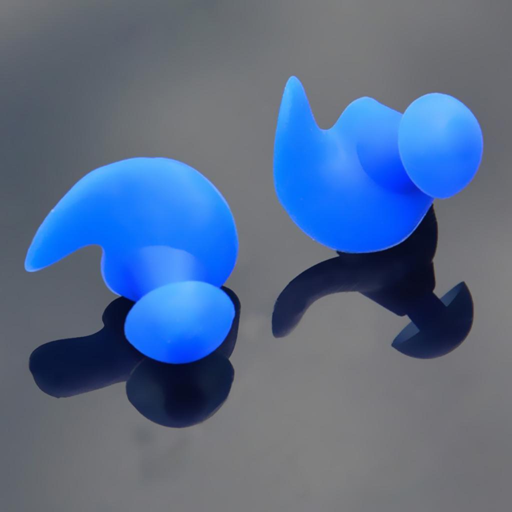 2 Pair Swimming Ear Plug Hearing Protector Sleeping Noise Reduction 25mm