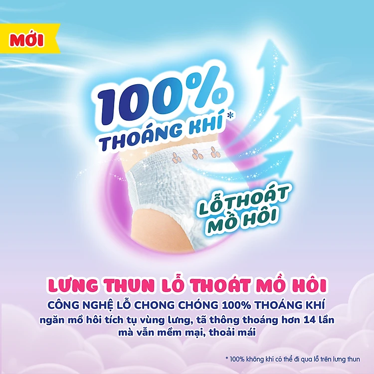 [TẶNG KÈM 4 MIẾNG] Tã quần Bobby Siêu Khô Thoáng - 100% Thoáng Khí Mega Jumbo - L96