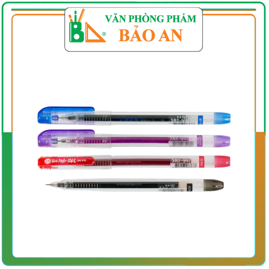 Bút Viết Nước My Gel 0.5mm Thiết Kế Với Kiểu Dáng Đẹp Và Gọn Nhẹ Bút Với Nét Viết Nhỏ Giúp Nét Viết Êm, Mực Xuống Đều Không Bị Tắc Mực.