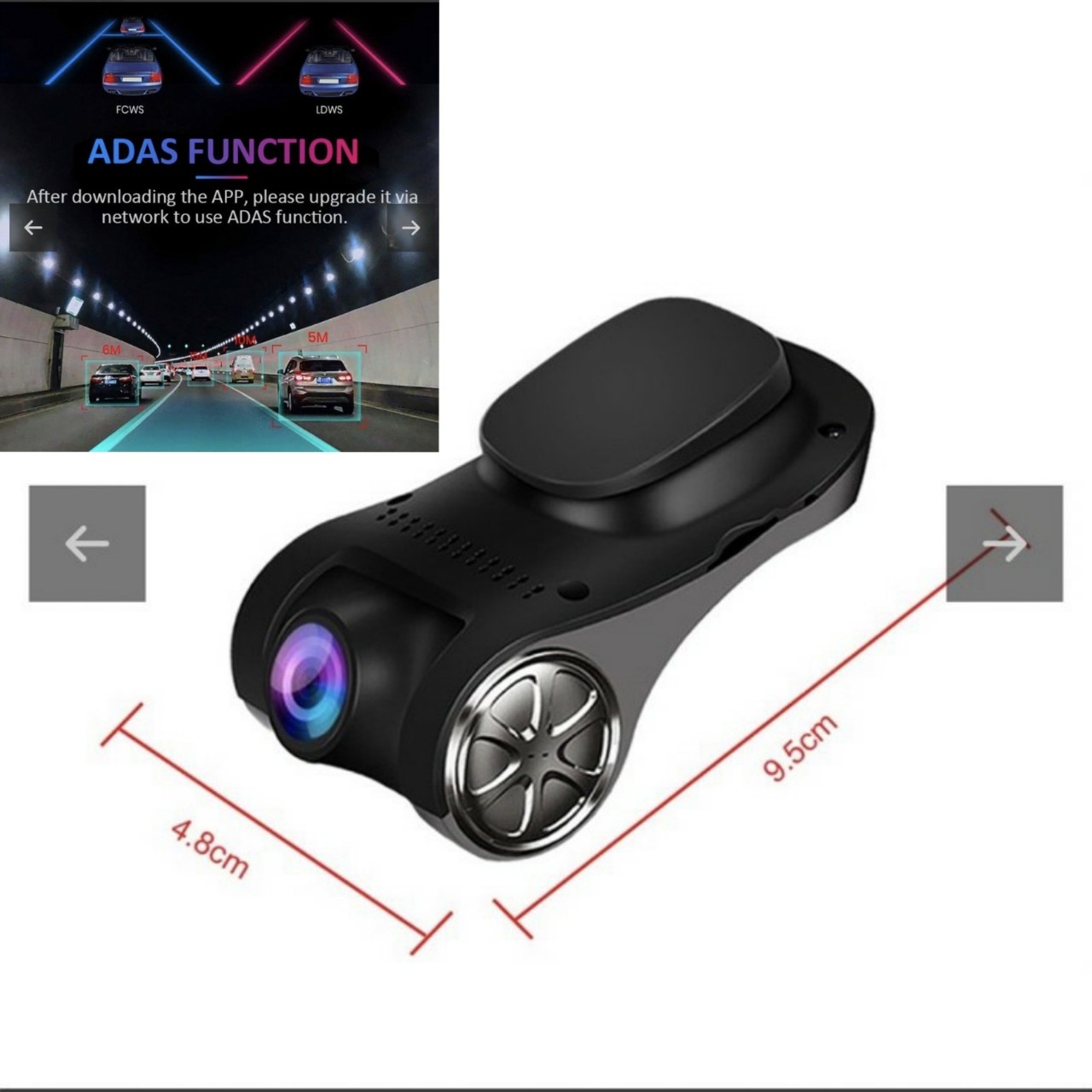 (LOẠI TỐT) Cam camera hành trình U6F kết nối màn hình android cảnh báo tốc độ, làn đường Full HD 1080P siêu nét mẫu mới