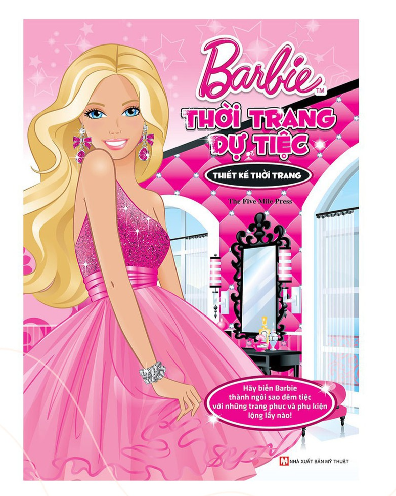 Bộ Sách Ghép Hình - Barbie Thủ Công Dựng Hình Thời Trang - Bản Quyền