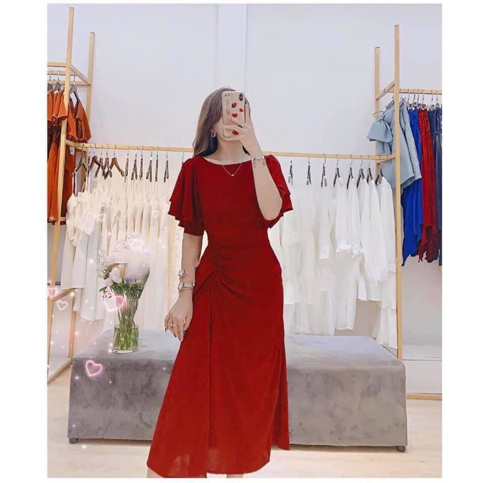 Trợ giá - Đầm thiết kế tay bèo xinh xắn