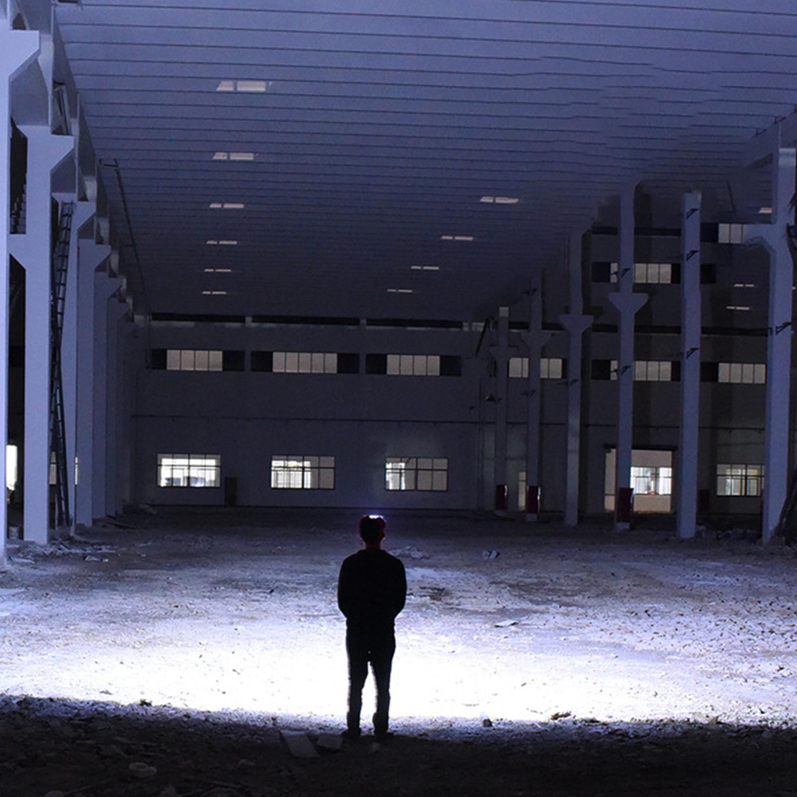 LED Headlamp Head Light USB Waterproof Head Torch for Fishing Emergency Running Jogging