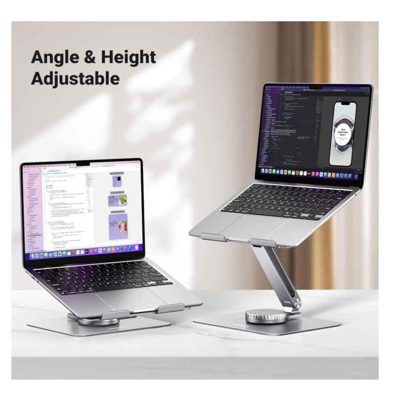 Ugreen UG90849LP592TK 17.3inch thiết kế công thái học xoay 360 độ Giá đỡ máy tính laptop để bàn max 5kg chất liệu hợp kim màu ghi tối - HÀNG CHÍNH HÃNG