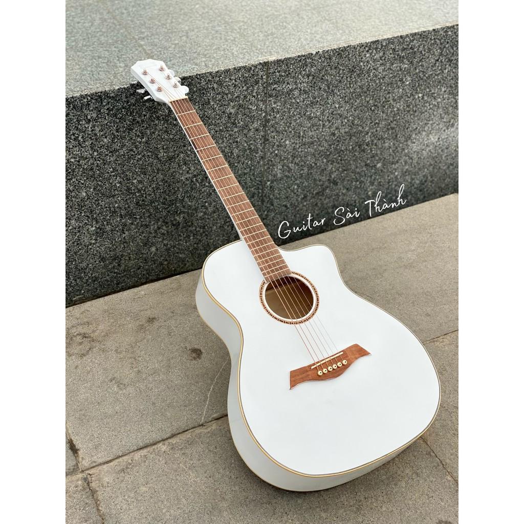 Đàn Guitar Acoustic ST-M2 màu trắng tặng kèm phụ kiện