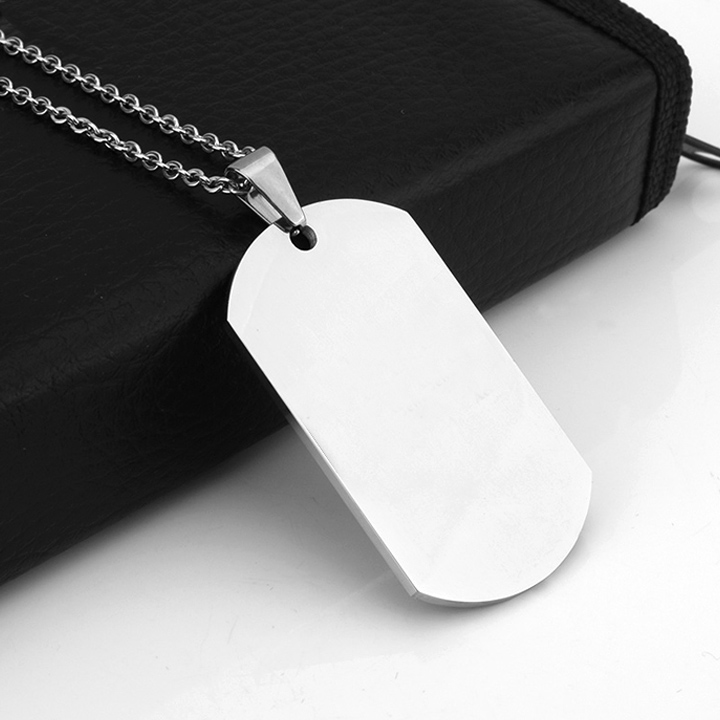 Mặt dây chuyền thẻ bài inox MDC158 Không đen không gỉ sét