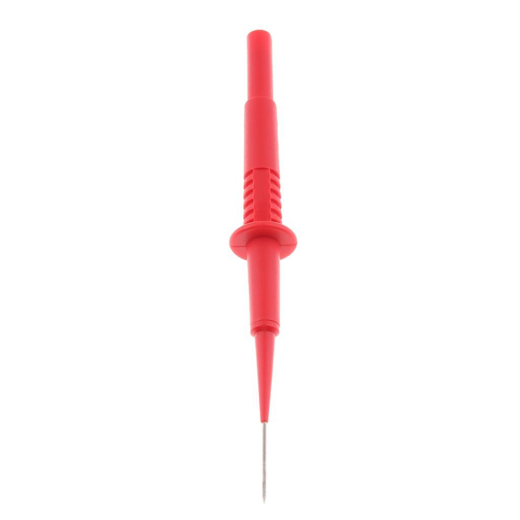 4X 1mm 1A Insulation Piercing  Test Probe for Oscilloscope Testing Red
