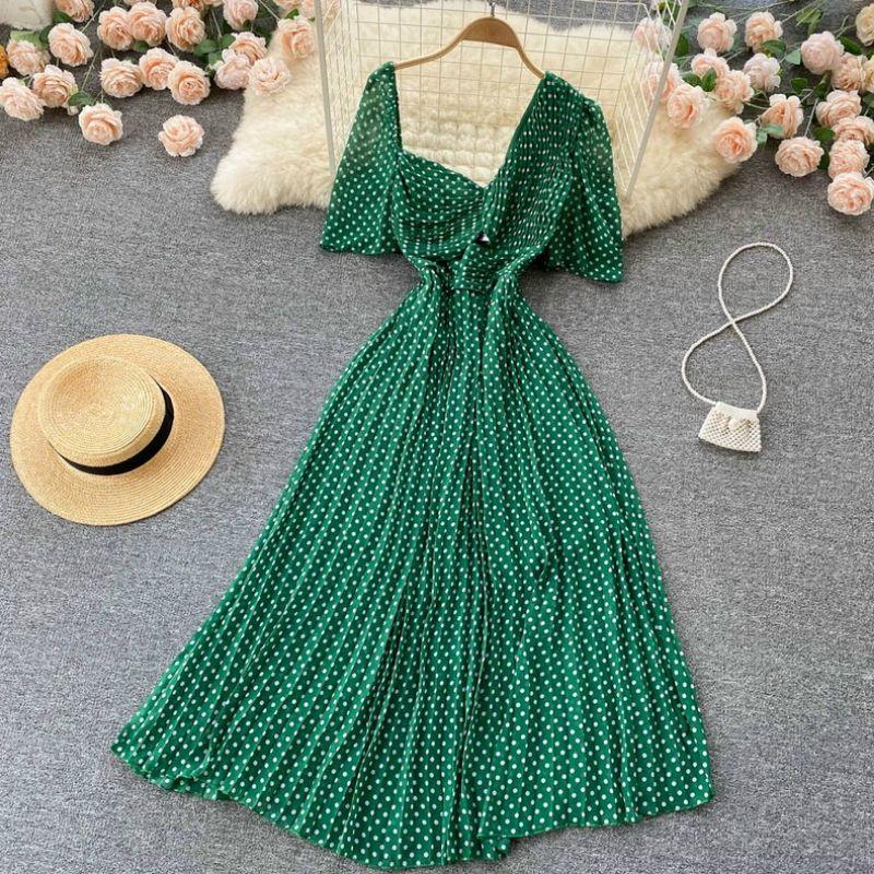 ĐẦM MAXI BI NHÍ LỆCH VAI