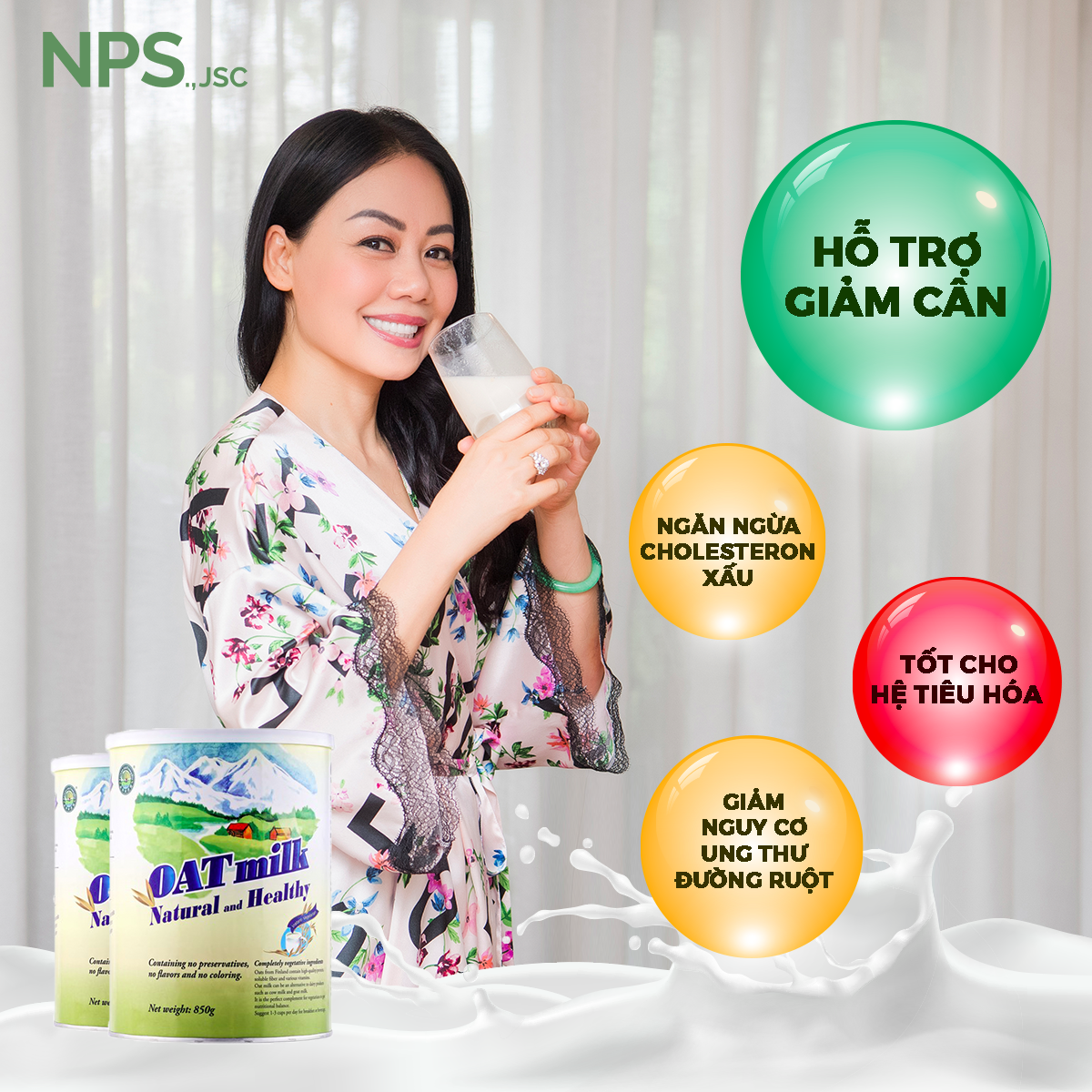 Sữa thực vật hữu cơ nhập khẩu Đài Loan Oat Milk thon gọn vóc dáng