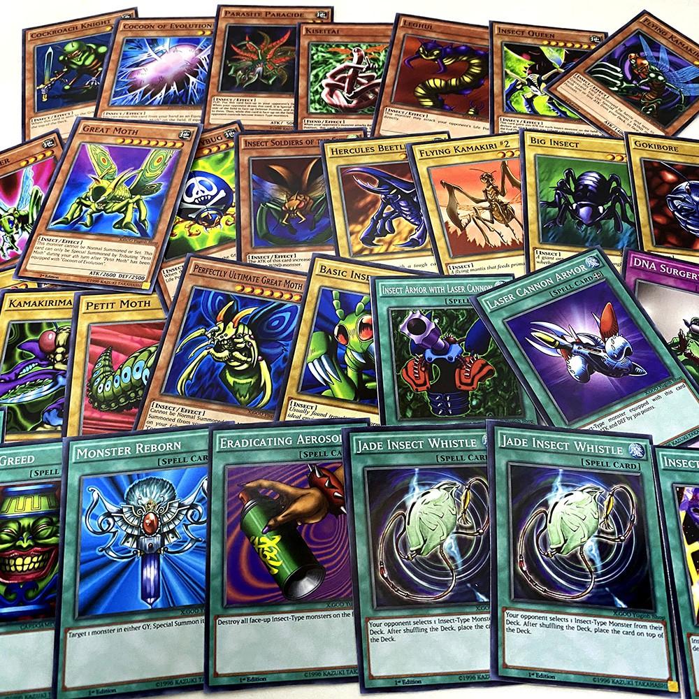 Bài Yugioh ️️ Thẻ bài Yugioh Sâu Bọ Haga deck 40 lá