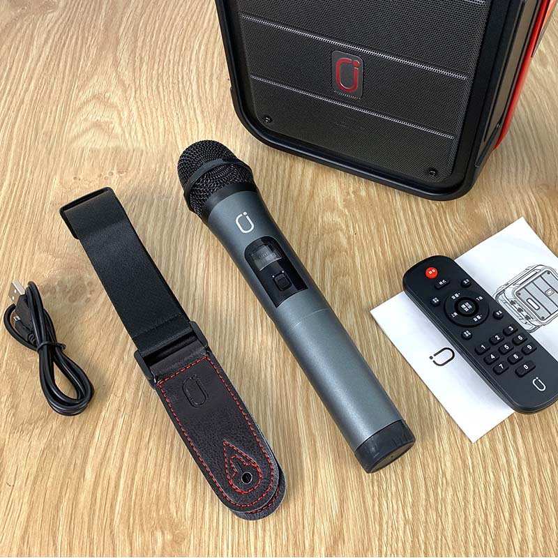 Loa karaoke JYX MS61BT - Loa xách tay mini du lịch tiện lợi - Tặng kèm 1 micro không dây - Đầy đủ kết nối Bluetooth, AUX, USB, TF card, FM - Có thể thay thế loa trợ giảng - Thiết kế đẹp mắt, âm thanh trầm ấm, sắc nét - Hàng nhập khẩu