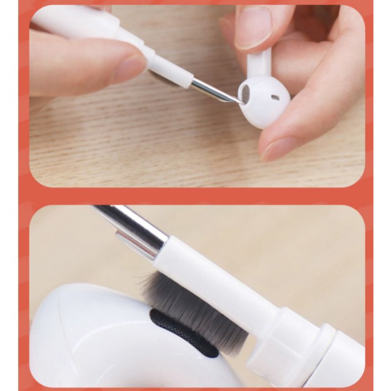 Bút vệ sinh tai nghe, loa, tai nghe bluetooth, tai nghe có dây RIBI - Hàng chính hãng