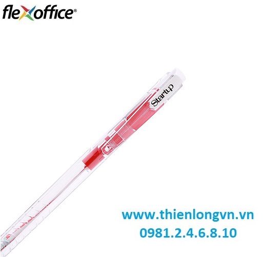 Hộp 20 cây bút bi 0.5mm Flexoffice - FO039 màu đỏ