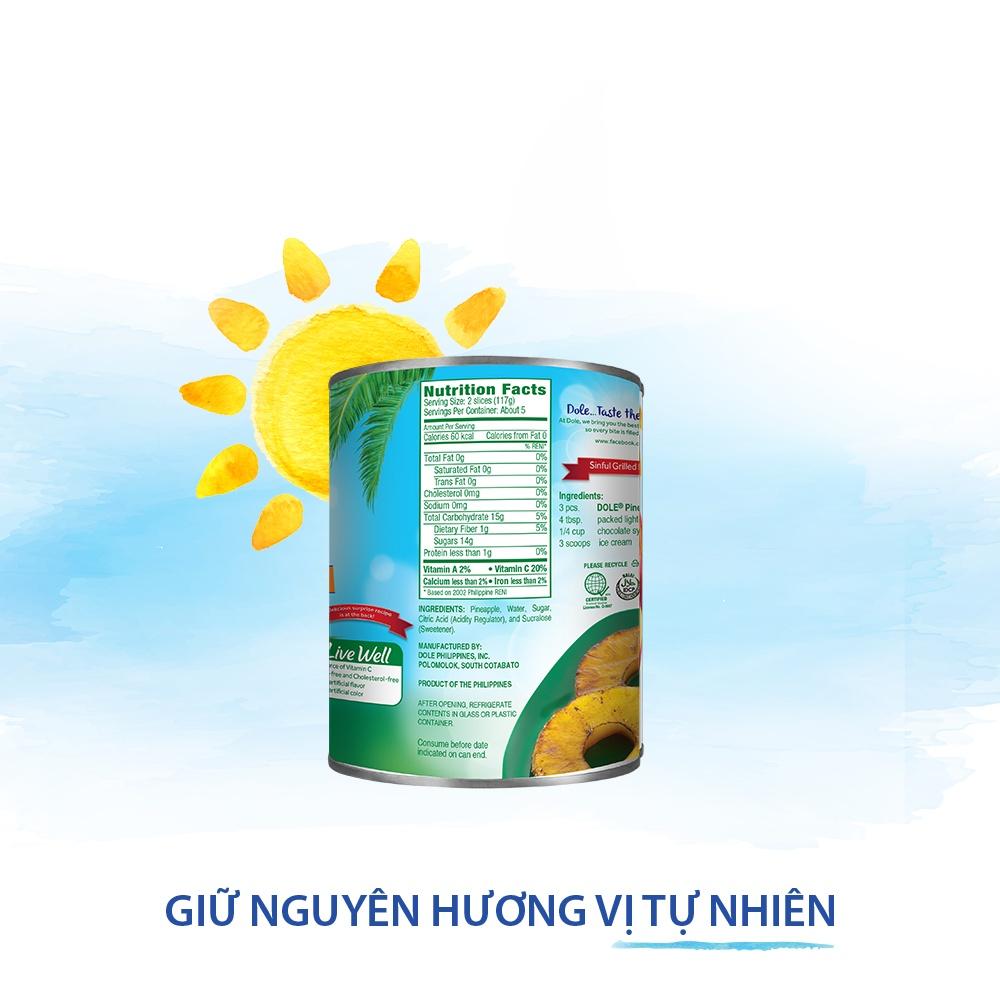 Dứa Miếng Nhỏ Dole (822g)