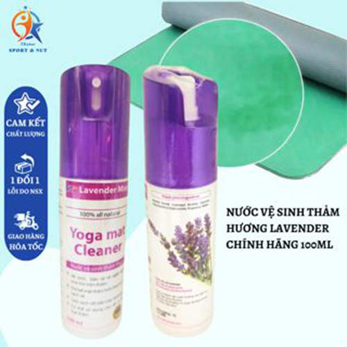 Chai Xịt Thảm Tập Yoga Dung Dịch Vệ Sinh Thảm Dễ Dàng Với Dung Tích 100ml Mùi Hoa Oải Hương Thơm Dịu TXstar