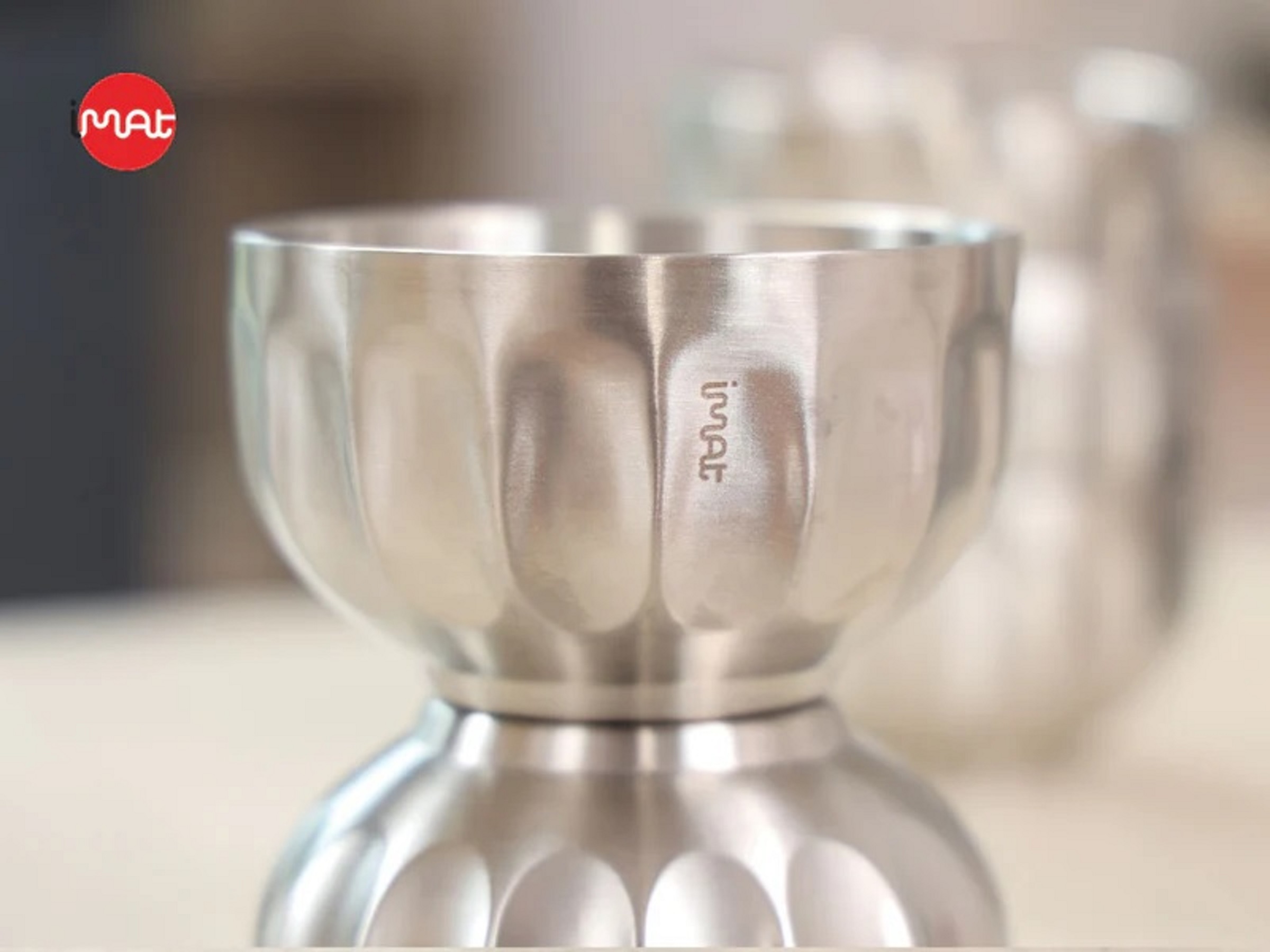 Tô canh hai thành inox hồng gold iMAT