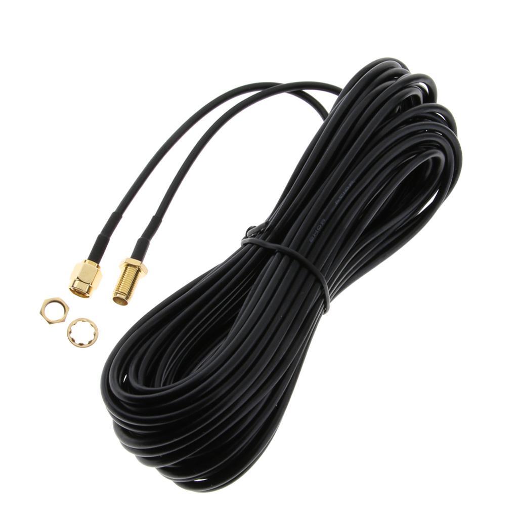 2x Antenna Extension Cable RP-SMA Male to Female LAN Router Aerial Adapter#3