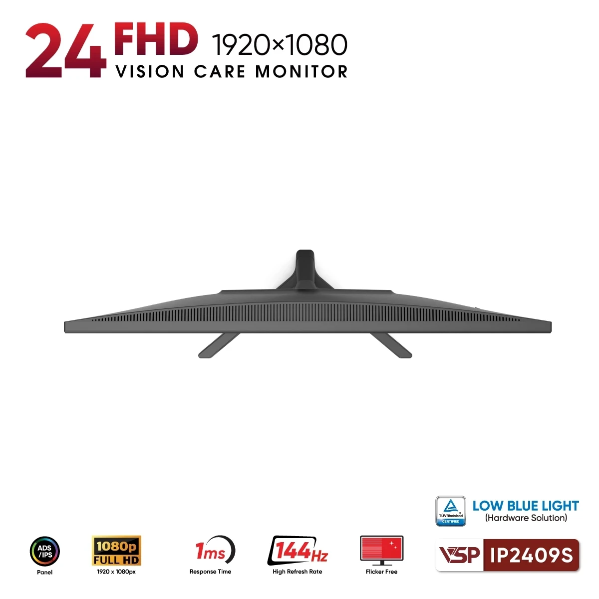 Màn Hình VSP IP2409S (23.8 inch / IPS / FHD / 144Hz / 1ms) - Hàng Chính Hãng