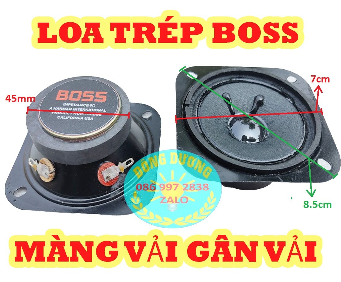 TREBLE BOSS VUÔNG 7CM TỪ ĐƠN 45MM - HÀNG SIÊU RẺ