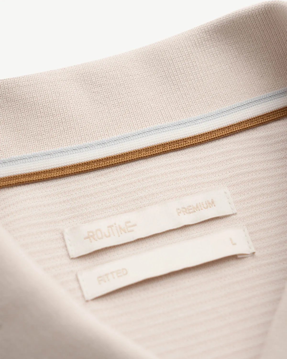 Áo Polo Nam Tay Ngắn Dệt Jacquard Form Fitted - ROUTINE 10F25POL017