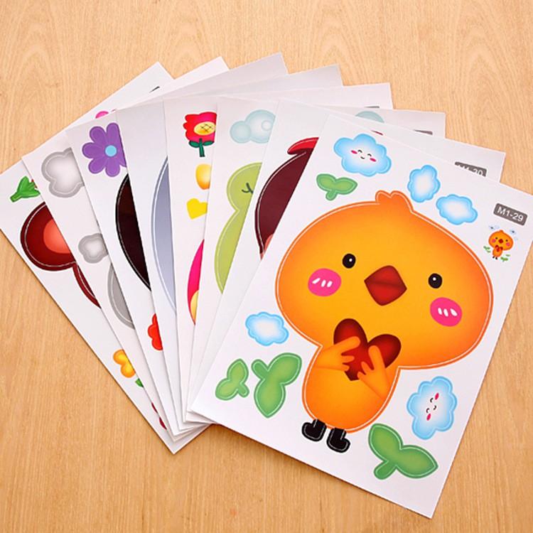 Miếng Dán 30x21cm Trang Trí Phòng Tắm Hình Thú