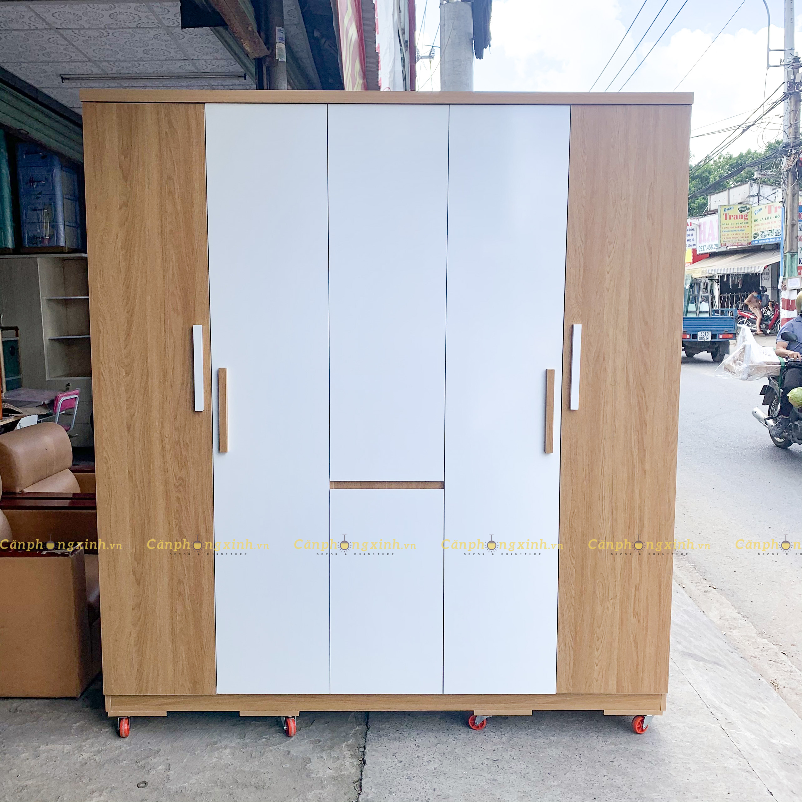 Tủ áo 5 cánh gỗ cn MDF CPX-T24