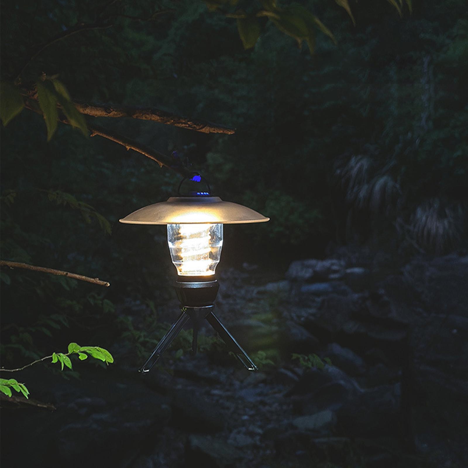 Camping Lantern with Tripod Dimmable Rechargeable LED Camping Tent Light