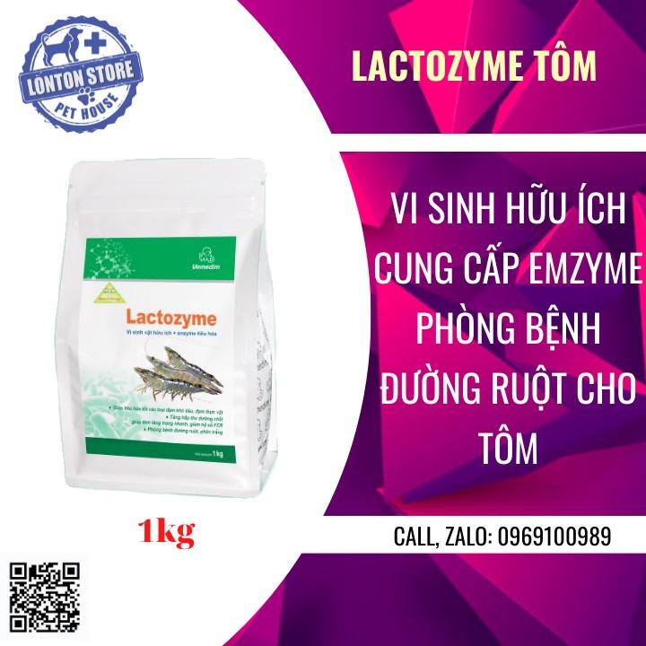 Lactozyme tôm, hỗ trợ hệ tiêu hóa và hấp thu dưỡng chất cho tôm, gói 1kg