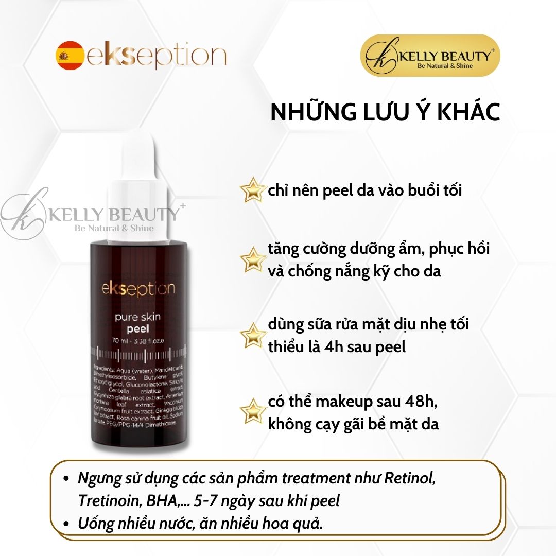 ekseption Pure Skin Peel - Giảm Mụn, Mờ Thâm, Se Nhỏ Lỗ Chân Lông - Kelly Beauty