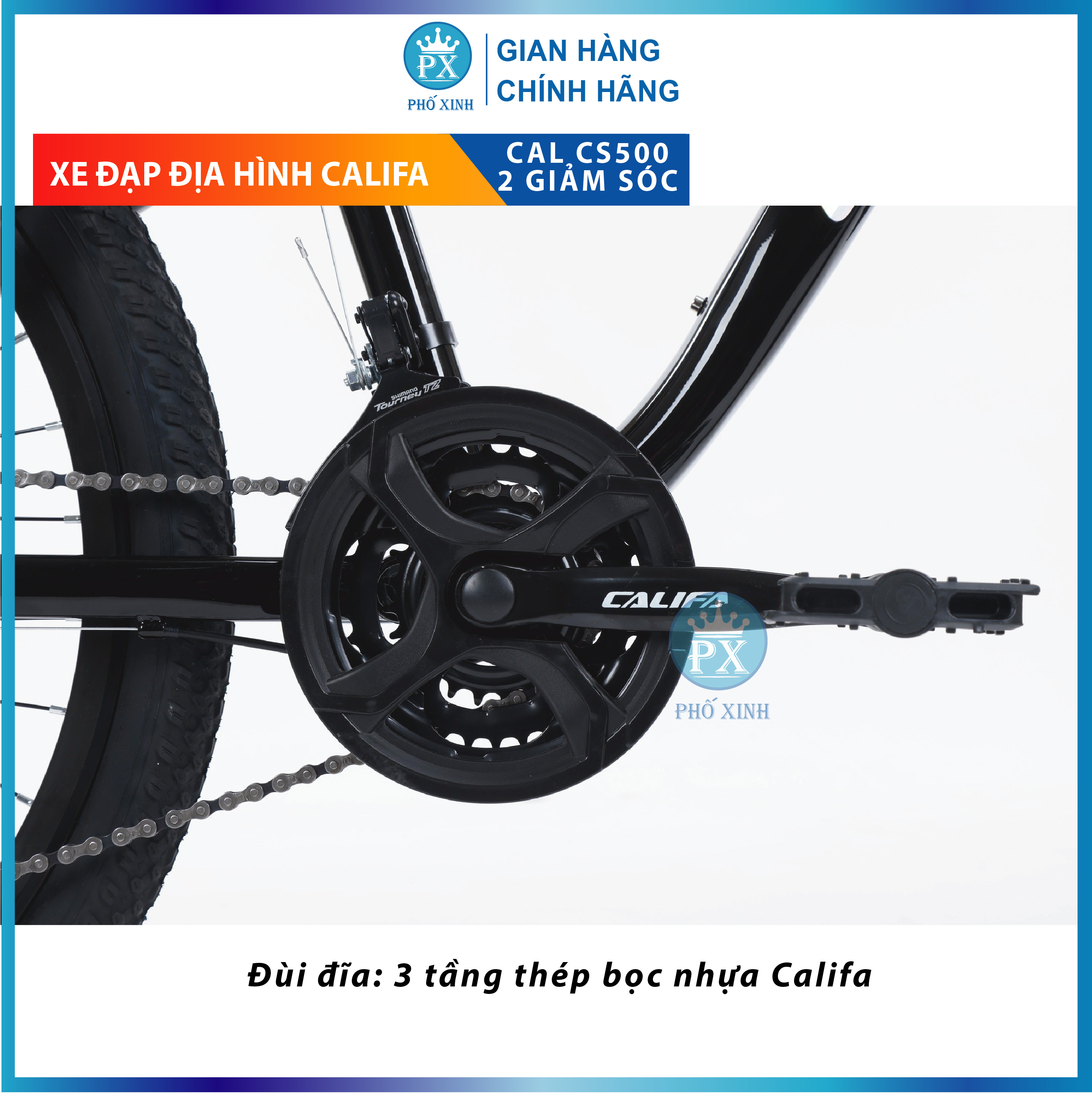 Xe địa hình 2 giảm sóc bánh 26 CALIFA CS500