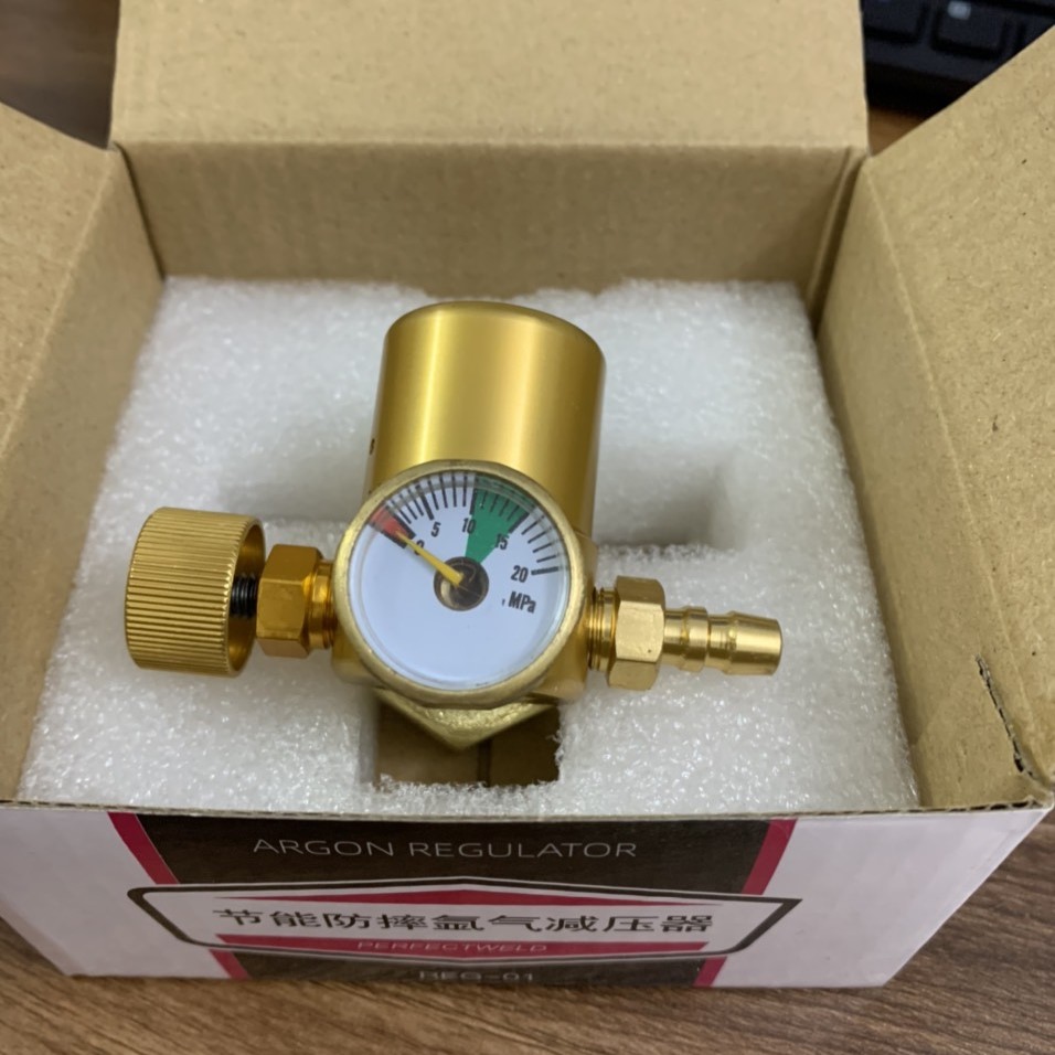 Đồng hồ argon tiết kiệm khí nhỏ gọn (vàng) - dùng cho máy hàn tig
