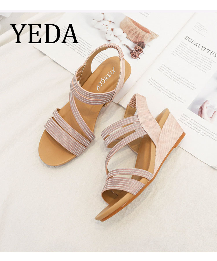 Giày quai ngang nữ giày sandals nữ dép quai hậu nữ cao 5 cm - 1418-438